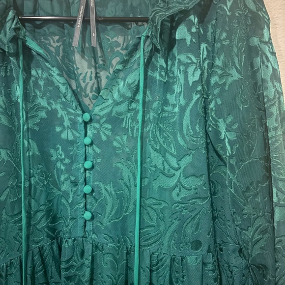 The Marais Maxi Dress: Satin-Burnout Edition Medium Petite - Picture 8 of 10